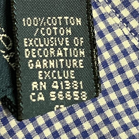 RALPH LAUREN Gingham Button Down Shirt Yellow Pony 4XLT Long Sleeve Classic Fit - Picture 9 of 13